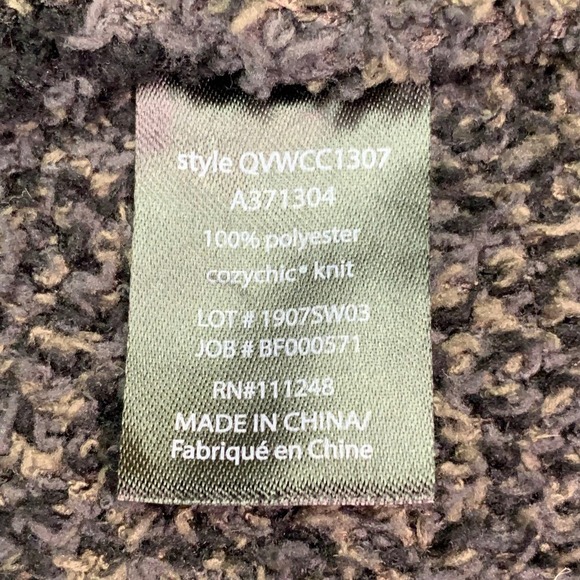 Barefoot Dreams Women's Cozy Chic Camo Open Front‎ Cardigan Size XL - Picture 8 of 12